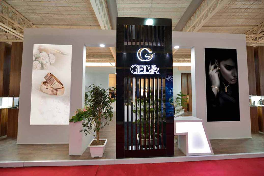 طراحی غرفه نمایشگاهی شرکت گلوا گلد