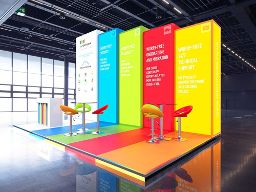 تاثیر رنگ در طراحی غرفه نمایشگاهی